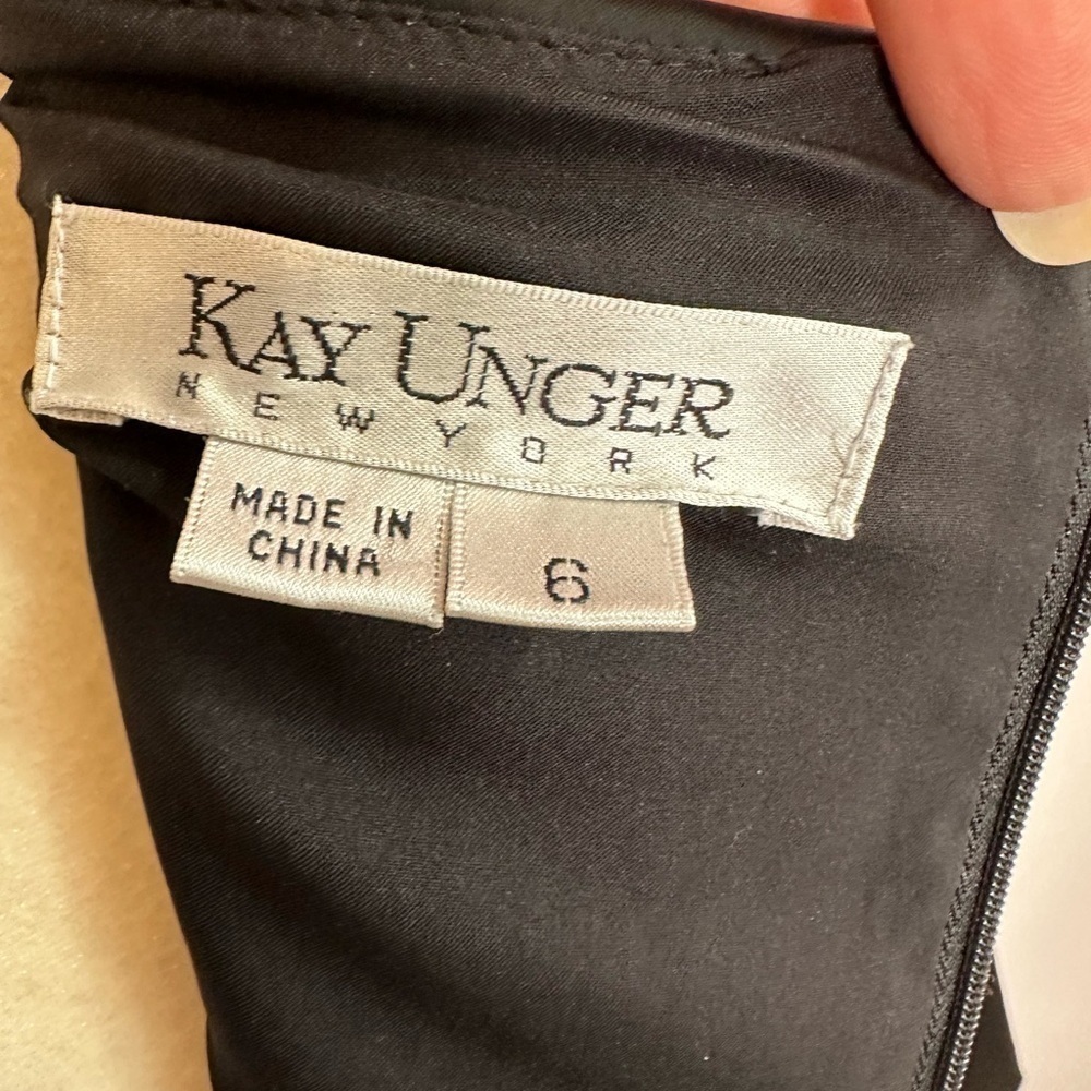 Kay Unger Shawl Collar Sheath Dress - Picture 8 of 9